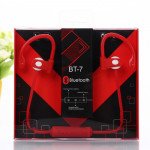 Wholesale Ear Hook Wireless Bluetooth Stereo Sports Headset BT7 (Red)